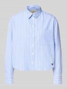 Regular fit blouse met lange mouwen van puur katoen