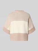 Gebreide pullover met opstaande kraag