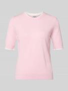 Regular fit gebreide pullover met ronde hals