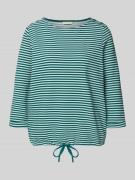 Regular fit shirt met 3/4-mouwen van biologische katoenmix