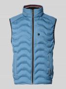 Regular fit bodywarmer met capuchon in de kraag