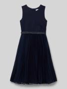 Regular fit jurk met ondoorzichtige onderrok