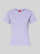 Slim fit T-shirt van katoenmix, model 'DELORIS'