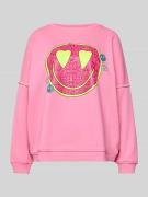 Oversized sweatshirt met motiefprint