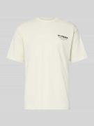 T-shirt met labelprint, model 'Baine'