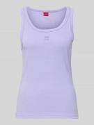 Slim fit tanktop van katoenmix, model 'DATAMIA'