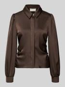 Regular fit overhemdblouse met plooien, model 'Fransala'