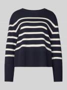 Gebreide pullover met ribboorden