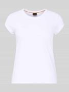 Slim fit T-shirt van katoenmix, model 'C_ECUTE'