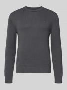 Regular fit gebreide pullover van zuiver katoen