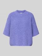 Gebreide pullover met ribboorden, model 'ZOLLY'