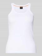 Slim fit tanktop van katoenmix, model 'C_EPETITE'
