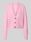 Regular fit gebreid jack met enkele knoopsluiting, model 'CAROL NICE'