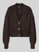 Regular fit gebreid jack met enkele knoopsluiting, model 'CAROL NICE'