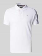 Slim fit poloshirt met labelstitching