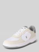 Lage sneakers van leermix, model 'MASTERS'