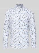 Regular fit zakelijk overhemd van katoen met kentkraag