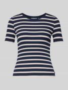 Slim fit T-shirt van katoenmix