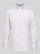 Slim fit zakelijk overhemd met kentkraag