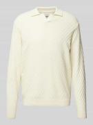 Regular fit poloshirt in design met lange mouwen, model 'ZEKE'