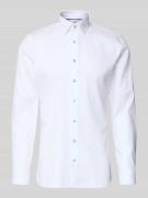 Slim fit zakelijk overhemd met kentkraag