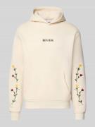 Regular fit hoodie met logostitching