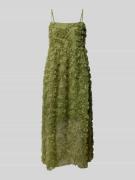 Knielange jurk met structuurmotief, model 'LEONORA'