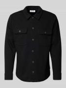 Regular fit overhemdjack met licht structuurmotief, model 'NEWKODYL'