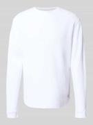 Sweatshirt met structuurmotief