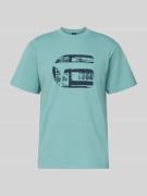 Regular fit T-shirt met logoprint, model 'icon'