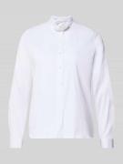 Regular fit overhemdblouse met bloemenapplicatie