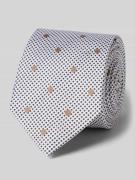 Stropdas van pure zijde met logopatch (6,5 cm)