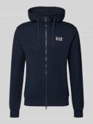 Slim fit sweatjack met capuchon