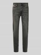 Slim fit jeans met labelpatch, model 'HEARST'