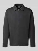 Regular fit sweatjack van katoenmix, model 'PE_TWIST'