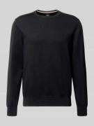 Regular fit gebreide pullover van puur katoen, model 'UPCAS'