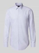 Slim fit zakelijk overhemd van een mix van lyocell en katoen, model 'H...