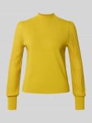 Gebreide pullover van viscosemix met ballonmouwen