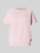 Regular fit T-shirt met logopatch, model 'Raglan'