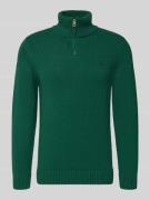 Slim fit pullover in gebreide look