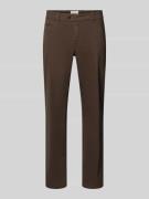 Straight fit stoffen broek met lyocell, model 'Everest'