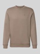Regular fit sweatshirt van katoenmix