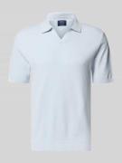 Regular fit poloshirt met ribboorden
