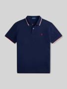 Slim fit poloshirt van puur katoen