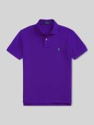 Slim fit poloshirt van puur katoen