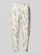 Regular fit sweatpants van viscosemix met verkorte pasvorm