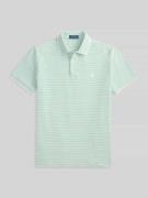 Slim fit poloshirt van katoenmix