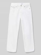 Straight fit jeans van puur katoen