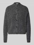 Gebreid jack met opstaande kraag, model 'manzi'