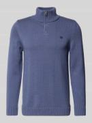 Slim fit pullover in gebreide look